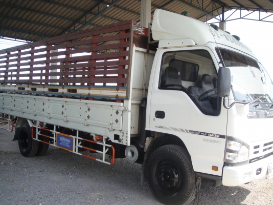 ISUZU NQR 175 แรง ปี 2549 ยาว 5.50 เมตร กะบะมีคอก สภาพยางดี