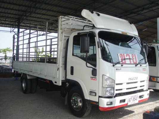 ISUZU NPR150 แรง ปี 2552 ยาว 5.00 เมตร กะบะพร้อมคอก ยางสภาพดี