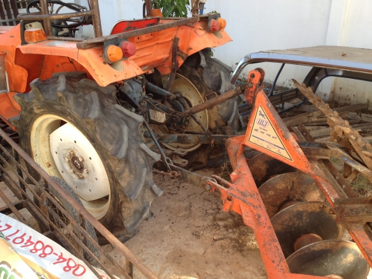 ขาย KUBOTA L2402DT 4wd ใบมีดหน้า+ผานหลัง