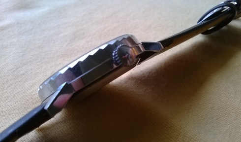 นาฬิการัสเซีย USSR ไขลาน สองเข็มครึ่ง ขนาด 36มม.(รวมเม็ด) เรือน stainless สายหนังใหม่ สภาพ 95\%