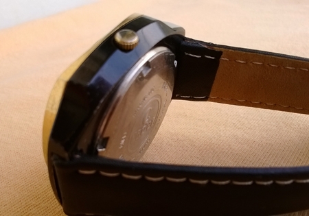 Cadet auto  กระจกเหลี่ยม เรือน stainless รมดำ