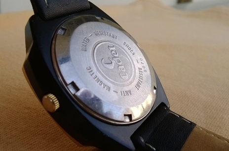 Cadet auto  กระจกเหลี่ยม เรือน stainless รมดำ