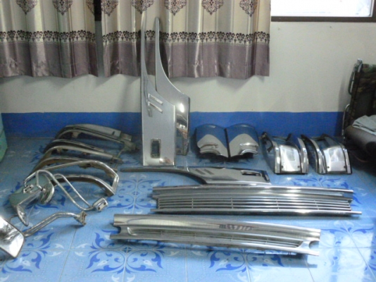 แสงฟ้าเต้นรถ///จำหน่ายชุดแต่งหัวเก๋ง HINO- สิงห์ไฮเทคโครเมี่ยมเก่าญี่ปุ่น