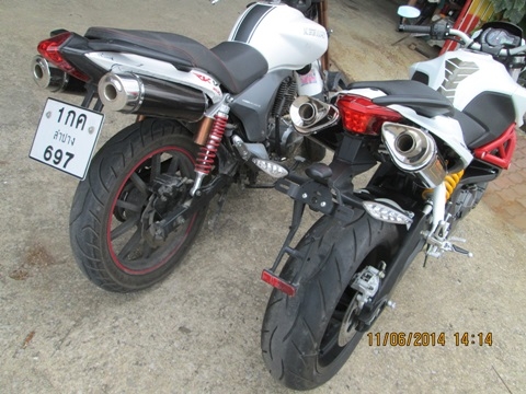 ท่อแต่ง benelli bn600 ตรงรุ่น ส่งทั่วไทย