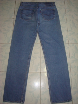 #9204#ยีนส์ลีวายส์ 501 ผ้าทราย ของแท้ มือสอง เอว34 ยาว32 made in usa