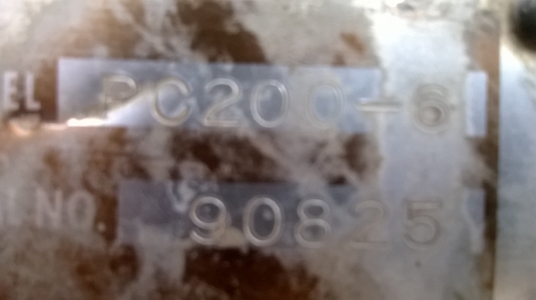 ขายรถขุด komatsu pc200-6