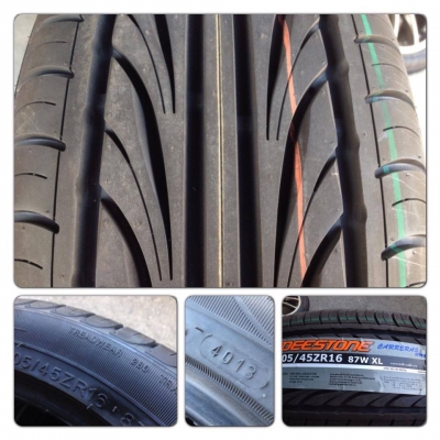 ขายยางใหม่16 Deestone ปี13 205-45-16 ชุดละ 9,000 บ. ถูกที่สุด