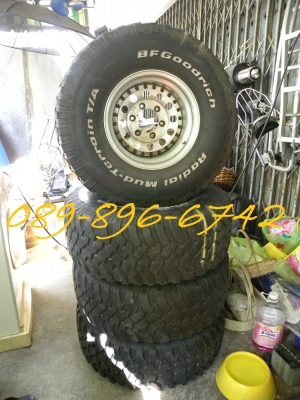 ขายล้อแม็กหยดน้ำ 2 ชิ้นแท้ 6 รู 139 ขอบ 15 กว้าง 9 นิ้วครึ่ง