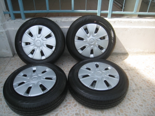 ขายล้อกะทะป้ายแดง Mitsu Attrage ขอบ14 4 รู 100 + ยาง ยางผลิตสัปดาห์ที่ 36-2 เส้น , 37-2 เส้น ปี13  สนใจติดต่อเล็กคลองสาม (081-3747940)