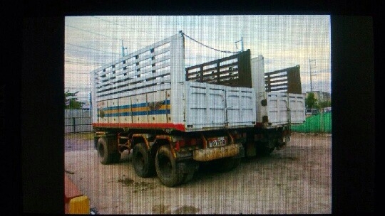 ขายรถบรรทุกพ่วงดั๊มพ์ Mitsubishi M 6 Euro 2 แก๊สร่วม แม่ 12 ล้อ ลูก 3 คานแท้