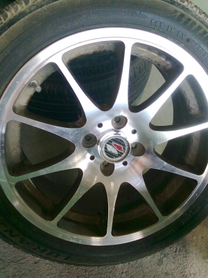 R16X7 4/100 ล้อยางใหม่แต่ตั่งนานฝุ่นเยอะเลยเป็นอย่างที่เห็นครับ