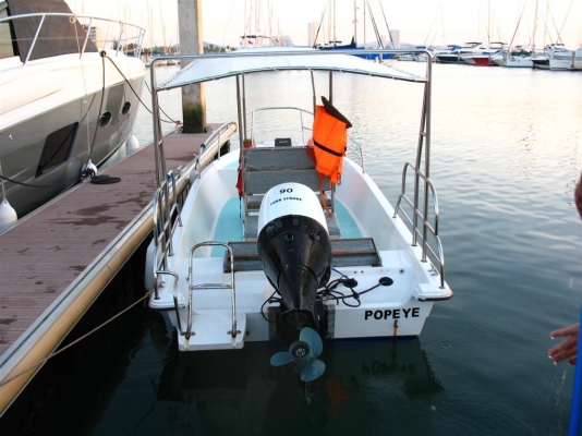 เรือไฟเบอร์ 21ฟุต เครื่องฮอนด้า 90แรงม้า 4จังหวะ พร้อมTrailerเหล็ก