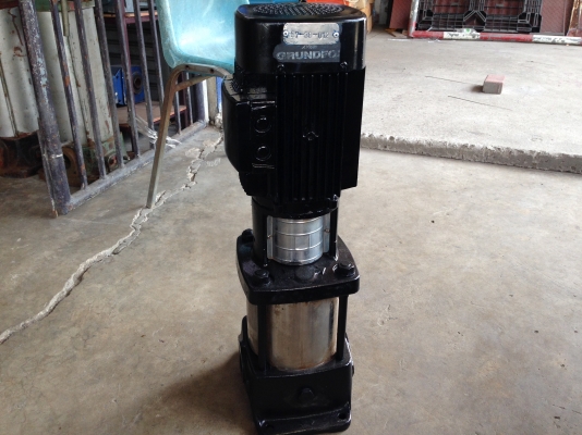 ขายปั้มน้ำ Grundfos 3 HP. 380 V แบบตั้งส่งน้ำระยะไกล หัวสแตนเลส หลายใบพัด พร้อมใช้งาน