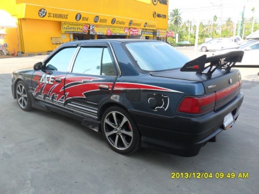 ขายรถโตโยต้าหน้ายิ้มปี92เครื่อง3Sหัวฉีดเกียร์ออโต้เพาเวอร์ภายติดแก๊สLPGในทำใหม่เกจ์วัดเครื่องเสียงจอสไลแม็ก17ยางใหม่ๆชุดแต่งรอบคันของทุกอย่างตามรูปครับภาษี57เอกสารพร้อมครับผม