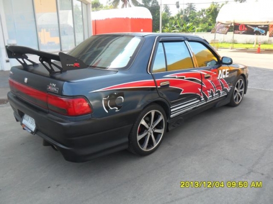 ขายรถโตโยต้าหน้ายิ้มปี92เครื่อง3Sหัวฉีดเกียร์ออโต้เพาเวอร์ภายติดแก๊สLPGในทำใหม่เกจ์วัดเครื่องเสียงจอสไลแม็ก17ยางใหม่ๆชุดแต่งรอบคันของทุกอย่างตามรูปครับภาษี57เอกสารพร้อมครับผม