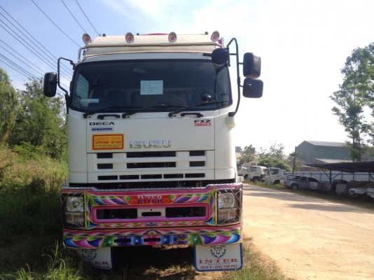 ขายรถบรรทุกใหม่ 10 ล้อ กระบะบรรทุกยกเท กระบะอลูมิเนียมดั้มพ์ ISUZU FXZ 360 แม่ลูกพ่วง แม่ ยาว 6.50 เมตร สูง 2.30 เมตร ลูกพ่วง ยาว 7.50 เมตร สูง 2.30 เมตร