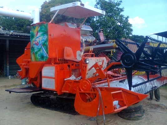 ขายรถเกี่ยวข้าวพร้อมเทเลอร์ZAI COMBINE 2ระบบอุ้ม800กก.และรองกระสอบได้