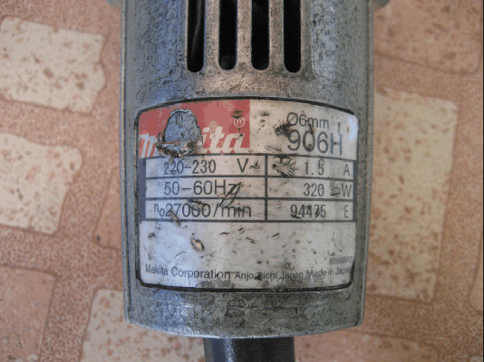 ขายเจียรูคอยาว Makita 906H 320W  27000/min แท้100\%