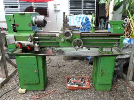ขายครับขาย เครื่องกลึง 5 ฟุต 3 เพลา ไฟบ้าน พร้อมใช้ ตามสภาพ 45000 บาท