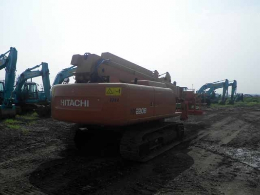 รถกระเช้า (สูง 22เมตร) Hitachi รุ่น: HX220B ซีเรียล:1ETP000028 ปี:2001 ชั่วโมง:5861 สต๊อกเรานำเข้ายี่ปุ่น