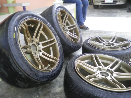 แม็กNAYAขอบ18 หน้า9หลัง10 พร้อมยางซิ่งๆๆ