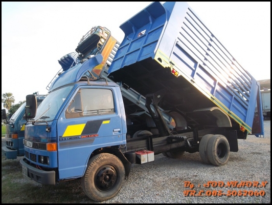 ขายด่วน รถบรรทุก 6 ล้อ ISUZU NPR 120 แรง ดั้มเกษตร รถสภาพเดิมๆ สวย พร้อมใช้งาน