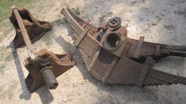 เพลาโบกี้ พร้อมแหนบ 10 ล้อ TX ตามสภาพ