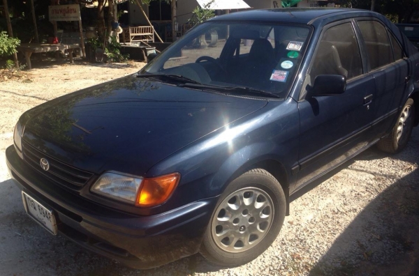 **105,000 บ.ต่อรอง**ขายรถเก๋ง TOYOTA SOLUNA GLi 1.5 AT ปี 40/97 เครื่องเดิม ติดแก๊สLPG(ลงเล่ม) ประหยัด ไม่มีปัญหาความร้อน เกียร์ดี ภายในสวยคอนโซลครบ แอร์ พ.พาวเวอร์ กระจกไฟฟ้า ล้อแม็ก ยางดี5เส้น พร้อมใช้งาน เอกสารครบ !! จัดได้เต็ม ราคาต่อรองได้เด้อ พี่น้อ