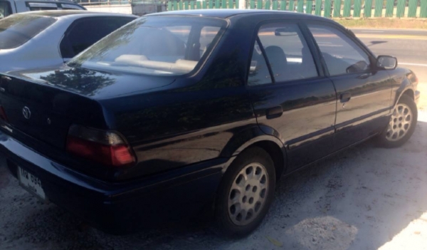 **105,000 บ.ต่อรอง**ขายรถเก๋ง TOYOTA SOLUNA GLi 1.5 AT ปี 40/97 เครื่องเดิม ติดแก๊สLPG(ลงเล่ม) ประหยัด ไม่มีปัญหาความร้อน เกียร์ดี ภายในสวยคอนโซลครบ แอร์ พ.พาวเวอร์ กระจกไฟฟ้า ล้อแม็ก ยางดี5เส้น พร้อมใช้งาน เอกสารครบ !! จัดได้เต็ม ราคาต่อรองได้เด้อ พี่น้อ