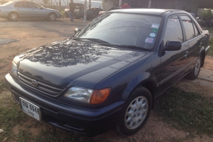 **105,000 บ.ต่อรอง**ขายรถเก๋ง TOYOTA SOLUNA GLi 1.5 AT ปี 40/97 เครื่องเดิม ติดแก๊สLPG(ลงเล่ม) ประหยัด ไม่มีปัญหาความร้อน เกียร์ดี ภายในสวยคอนโซลครบ แอร์ พ.พาวเวอร์ กระจกไฟฟ้า ล้อแม็ก ยางดี5เส้น พร้อมใช้งาน เอกสารครบ !! จัดได้เต็ม ราคาต่อรองได้เด้อ พี่น้อ