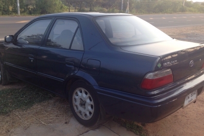 **105,000 บ.ต่อรอง**ขายรถเก๋ง TOYOTA SOLUNA GLi 1.5 AT ปี 40/97 เครื่องเดิม ติดแก๊สLPG(ลงเล่ม) ประหยัด ไม่มีปัญหาความร้อน เกียร์ดี ภายในสวยคอนโซลครบ แอร์ พ.พาวเวอร์ กระจกไฟฟ้า ล้อแม็ก ยางดี5เส้น พร้อมใช้งาน เอกสารครบ !! จัดได้เต็ม ราคาต่อรองได้เด้อ พี่น้อ