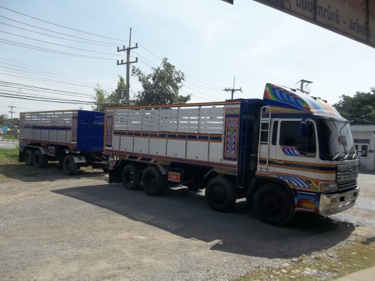 ขายด่วนรถบรรทุก12ล้อHINO โปรเซียเครื่องP11C 320แรง กระบะปรีเนียมดั้มพร้อมลูกพ่วงสามเพลาต่อใหม่ยังไม่ได้ใช่งาน