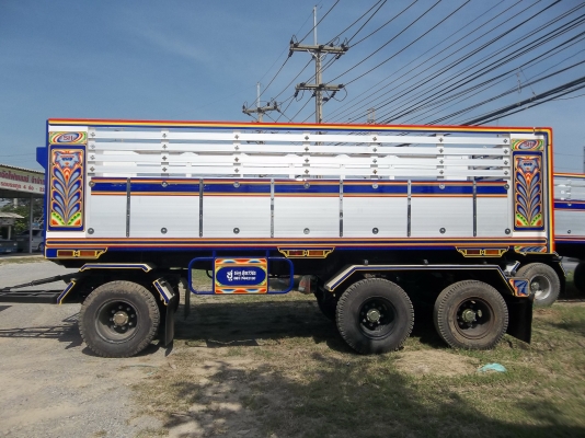 ขายด่วนรถบรรทุก12ล้อHINO โปรเซียเครื่องP11C 320แรง กระบะปรีเนียมดั้มพร้อมลูกพ่วงสามเพลาต่อใหม่ยังไม่ได้ใช่งาน