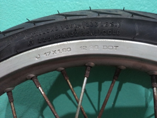 ขายล้อเนียม DID 17 1.60กับ ดุม KR