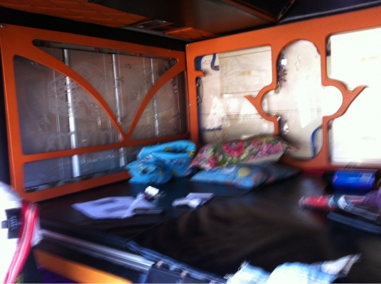 ขายรถทัวร์ 2 ชั้น 8 ล้อ สีส้ม ขายรถทัวร์ 2 ชั้น 8 ล้อ สีส้ม