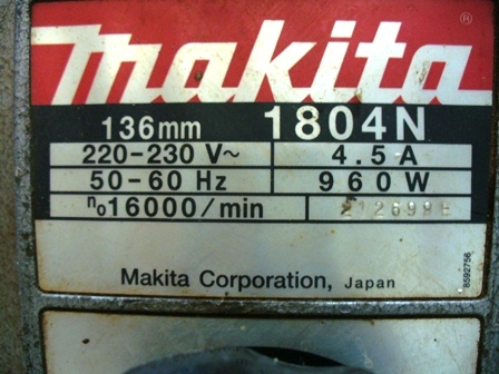 มาก่อนได้ก่อน กบไฟฟ้าMakita 1804N 136mm 5นิ้ว แท้ๆถูกๆ มาก่อนได้ก่อน กบไฟฟ้าMakita 1804N 136mm 5นิ้ว แท้ๆถูกๆ