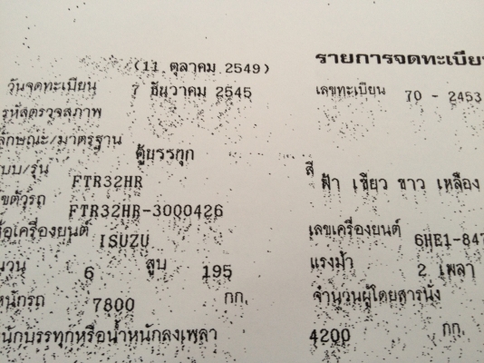 ขายรถบรรทุก 6 ล้อ ISUZU มือสอง สภาพดี