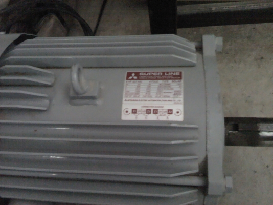 มอเตอร์มิตซูบิชิ 5 แรงม้า 220 V. สภาพใหม่พร้อมใช้ ผ่านการใช้งานมาน้อย(มี 1 ตัว)