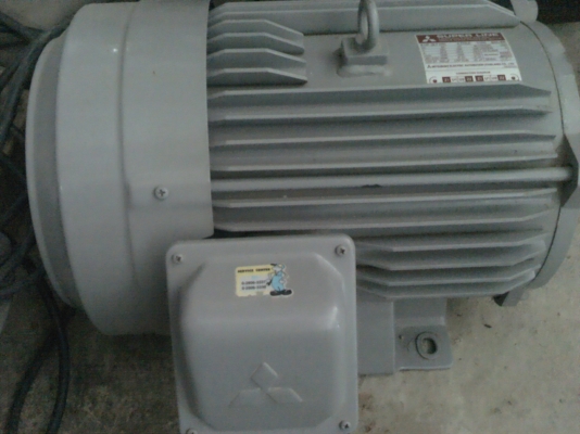 มอเตอร์มิตซูบิชิ 5 แรงม้า 220 V. สภาพใหม่พร้อมใช้ ผ่านการใช้งานมาน้อย(มี 1 ตัว)
