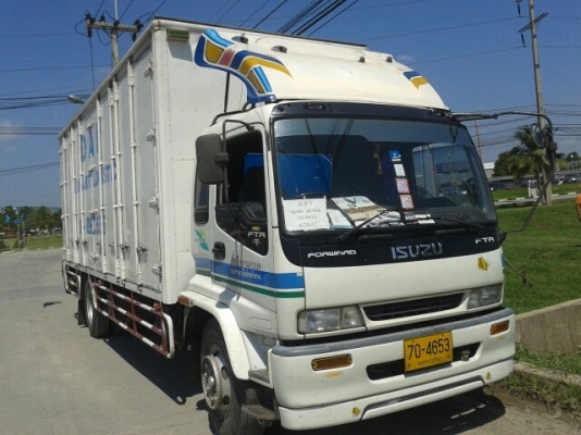 ขายรถบรรทุก 6 ล้อตู้แห้ง 10 บาน อีซูซุ เดก้า ยูโร2 ใบไม้ ห้างแท้