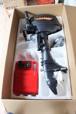 เครื่องยนต์เรือ YAMABISHI 8 แรงม้า หางสั้น พร้อมถังน้ำมัน ของใหม่