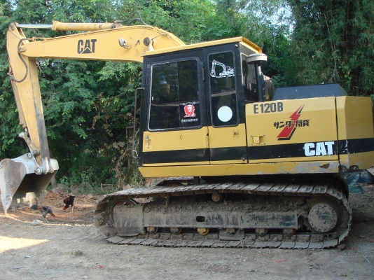 ขาย แบคโฮ CAT E120B เครื่องปั้มเดิม เครื่องเดิม รอลเลอร์เต็ม แอร์เย็นเจี๊ยบบบ