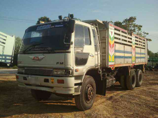 ขายสิบล้อ Hino 3M เครื่องเดิม เกียร์เดิมดั๊มพ์ข้างเรียบมีเสากลาง ทะเบียนพร้อม