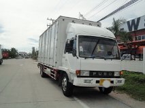ขายรถ 6 ล้อ ตู้แห้ง 10 ปาน ยาว.7.20 เมตร MITSUBISHI TF FUSO ปี.49 ติดแก๊ส  NGV 6 ถัง