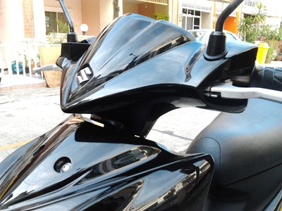 ขาย Suzuki Skydrive ลาย SD ไมล์แท้ 5398 กม เครื่องหัวฉีดประหยัดน้ำมัน สภาพเดิมๆ สีดำ จด 12 กันยายน 2554 ราคา 24900 บาท