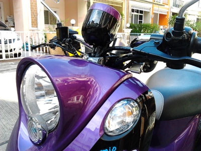 ขาย New Fino 2012 ลาย ปารีส รถ 5 เดือน ไมล์แท้ 6937 กม สภาพเดิมๆ รถผู้หญิงใช้ สีม่วง ดำ จด 10 สิงหาคม 2555 ราคา 28500 บาท