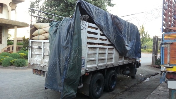 รถบรรทุก 10 ล้อ ยี่ห้อ MITSUBISHI 168 แรงม้า ติดแก๊ส NGV 8 ถัง ลักษณะถังยืน