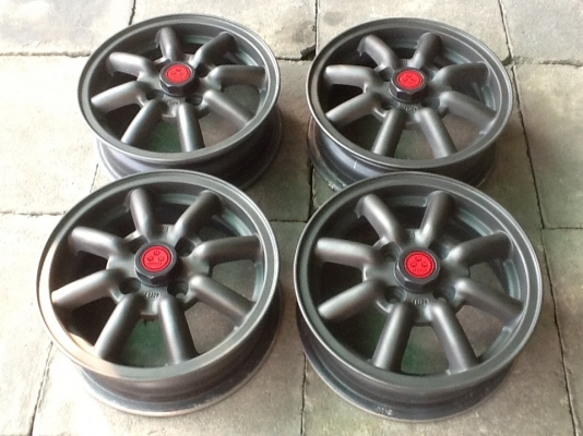 ล้อกล้วย-BLACK-RACING ขอบ13สี่รู100 ใส่-K-CARสวยเลย