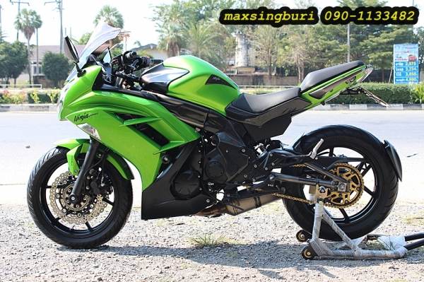 แม็กสิงห์บุรี//KAWASAKI NINJA ER6F 650CC ปี2012ABS แต่งเพียบ สวยใส ทะเบียนพร้อม 215000 ด่วน