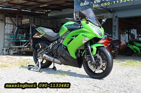 แม็กสิงห์บุรี//KAWASAKI NINJA ER6F 650CC ปี2012ABS แต่งเพียบ สวยใส ทะเบียนพร้อม 215000 ด่วน